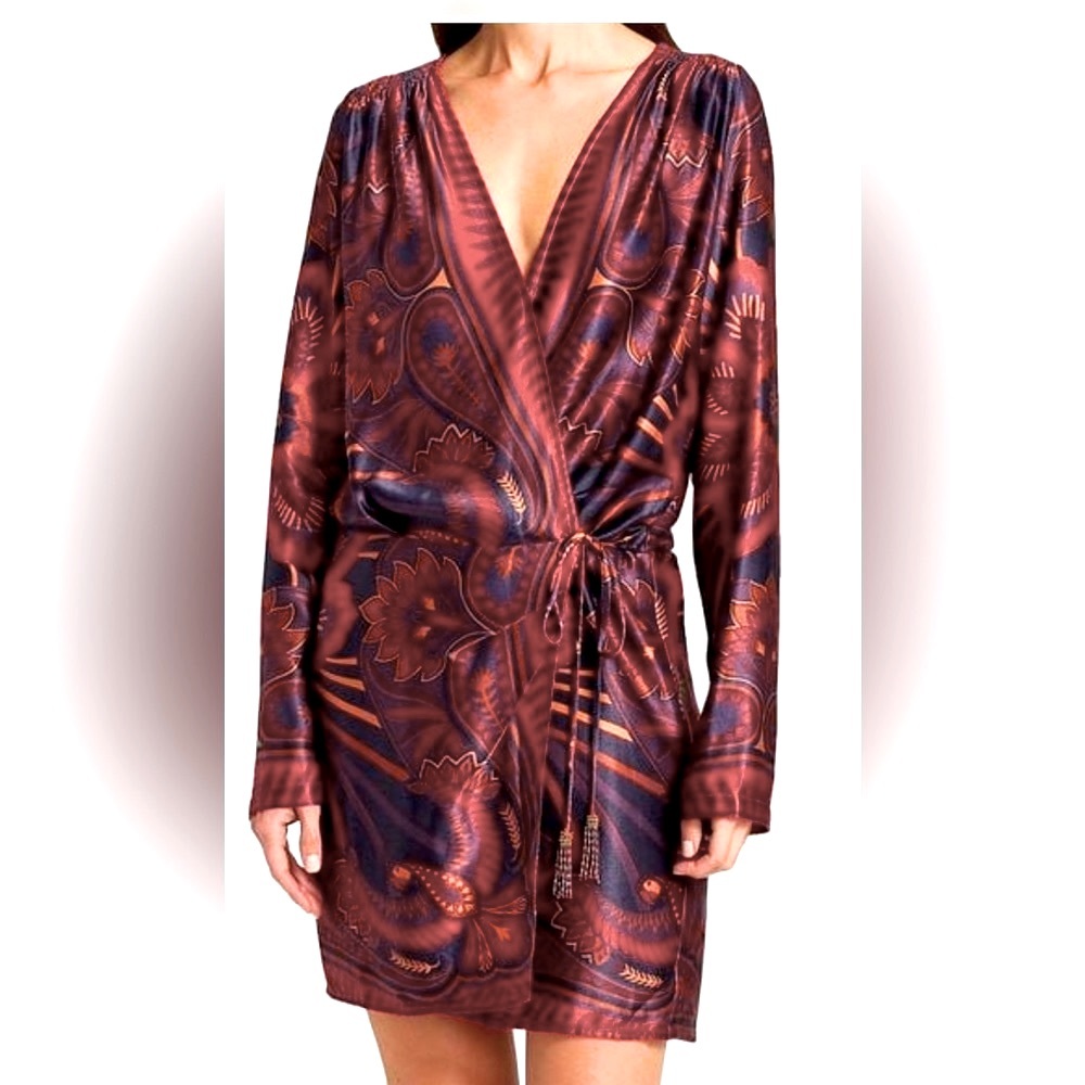 FARM Rio NWT Macaw Arabesque Wrap Mini Dress sold out everywhere! Size S